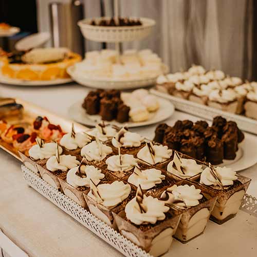 Buffet de desserts de mariage