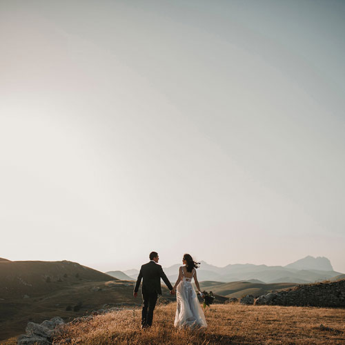 Mariage écoresponsable dans les champs