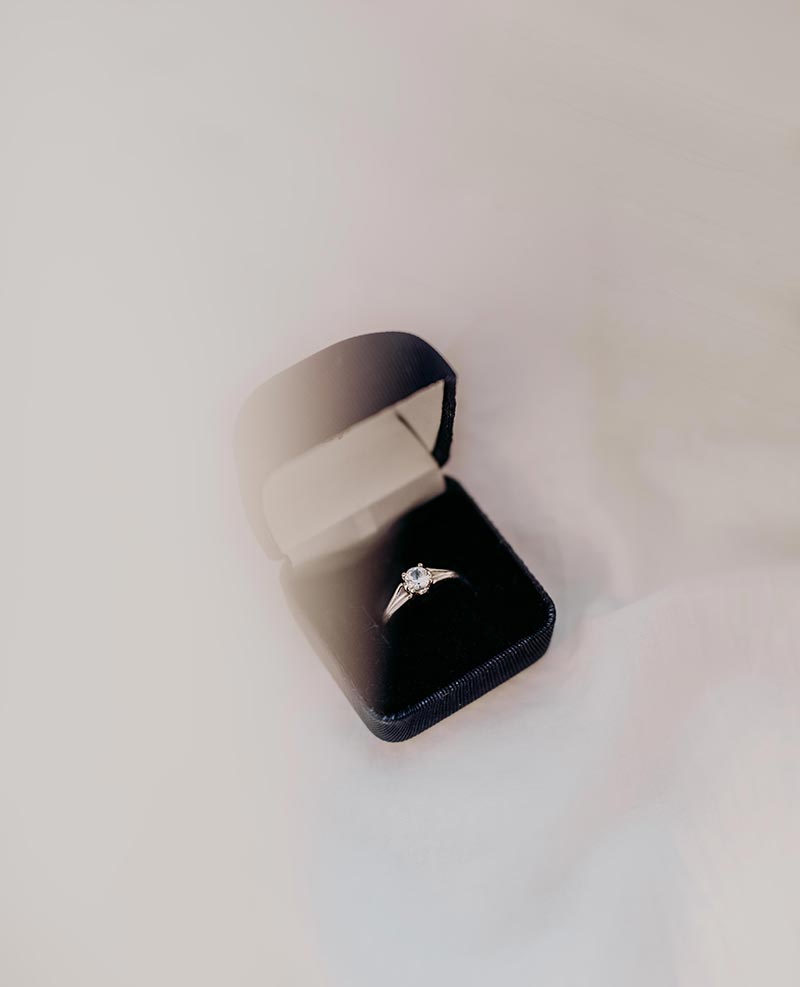 Bague de fiançailles brillante