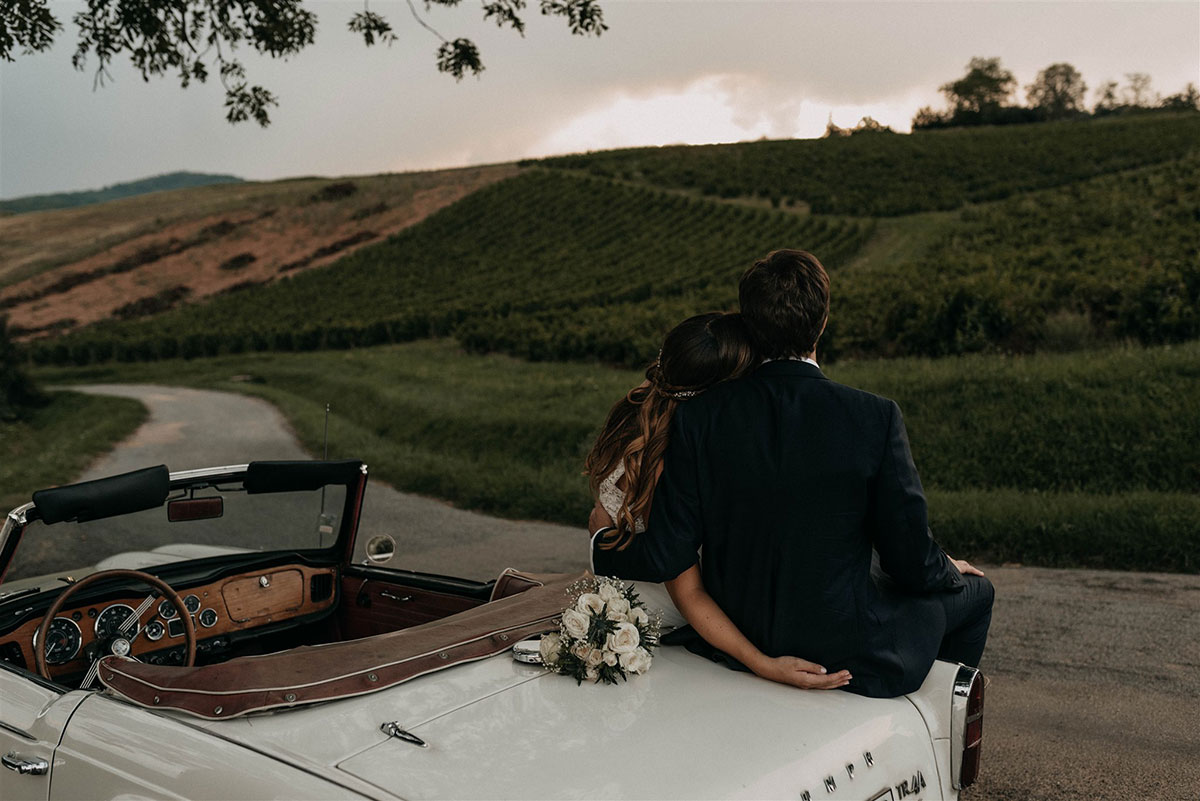 Mariage champêtre dans les vignes