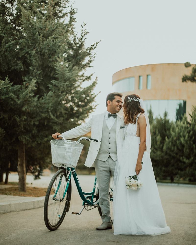 Mariés à vélo