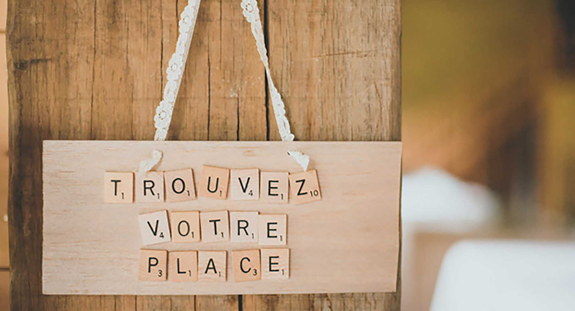 DIY plan de table Scrabble