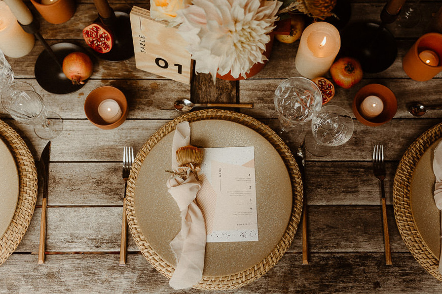 Jolie table de mariage alternatif