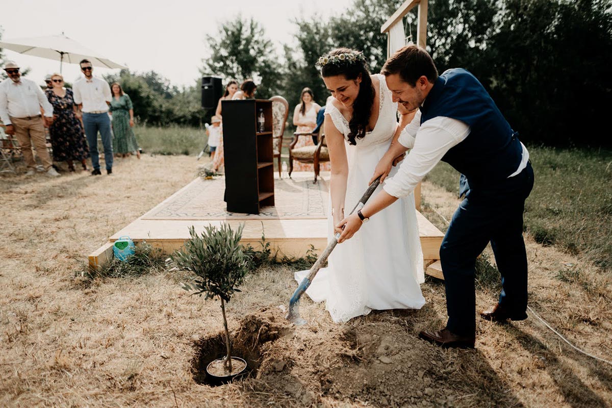 Rituel de ceremonie laique écologique