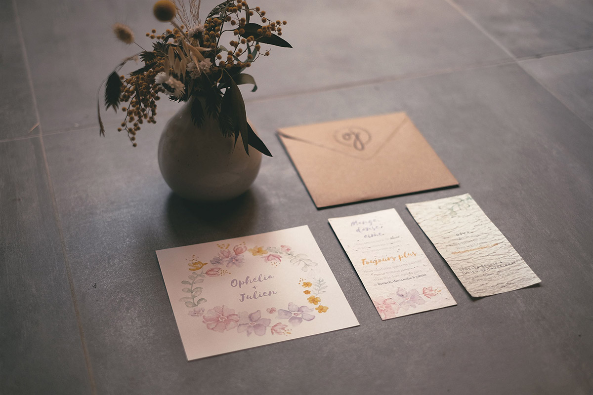 Faire-part mariage écologique