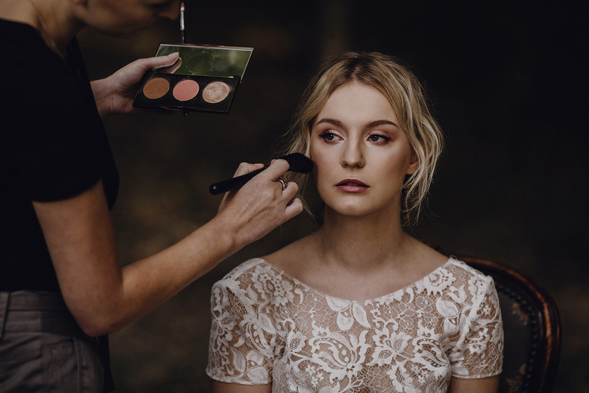 Mise en beauté mariage green et naturel