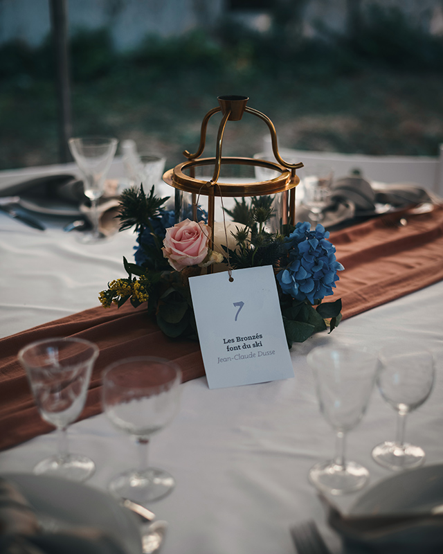 Centre table champetre