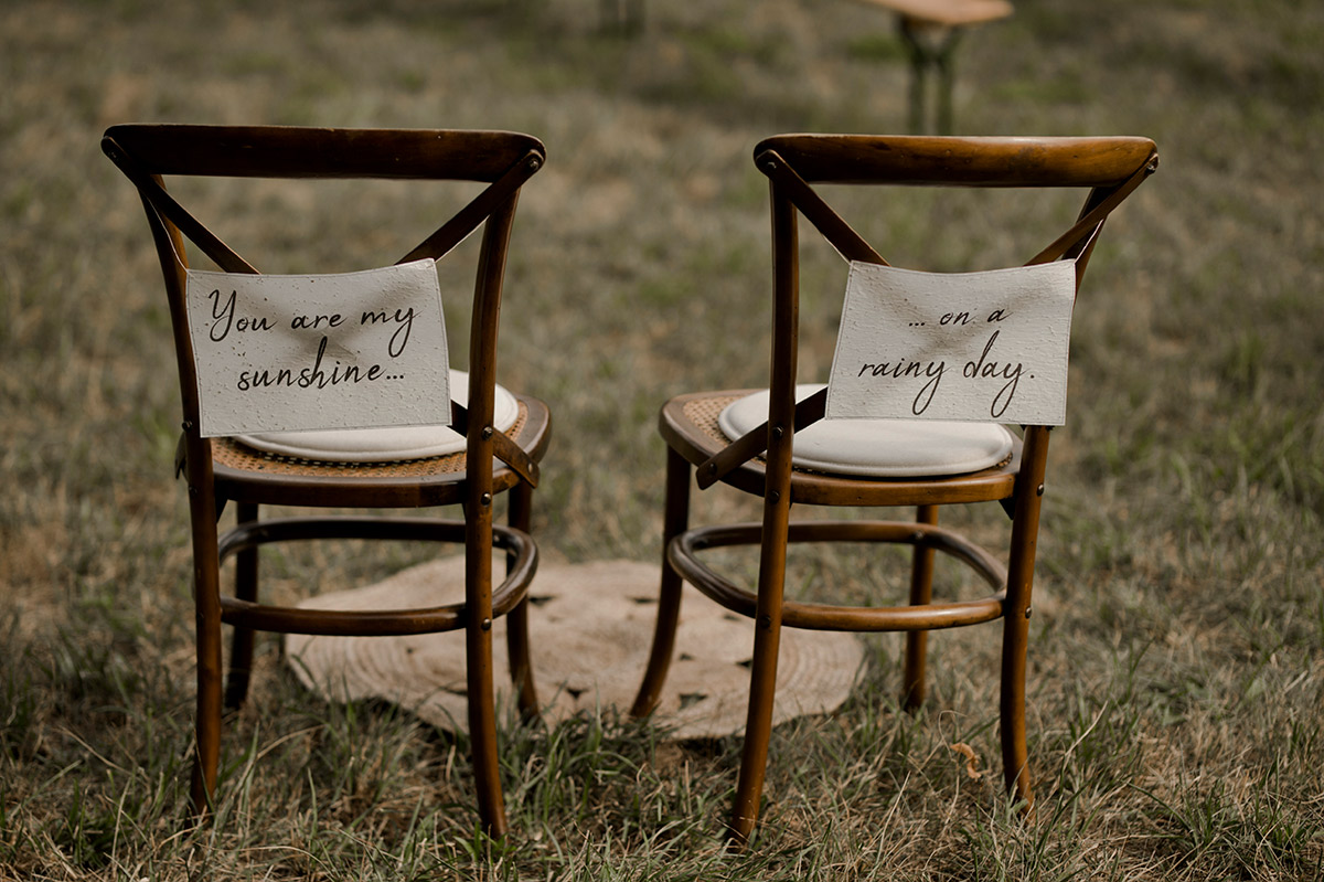 Déco fauteuil des mariés