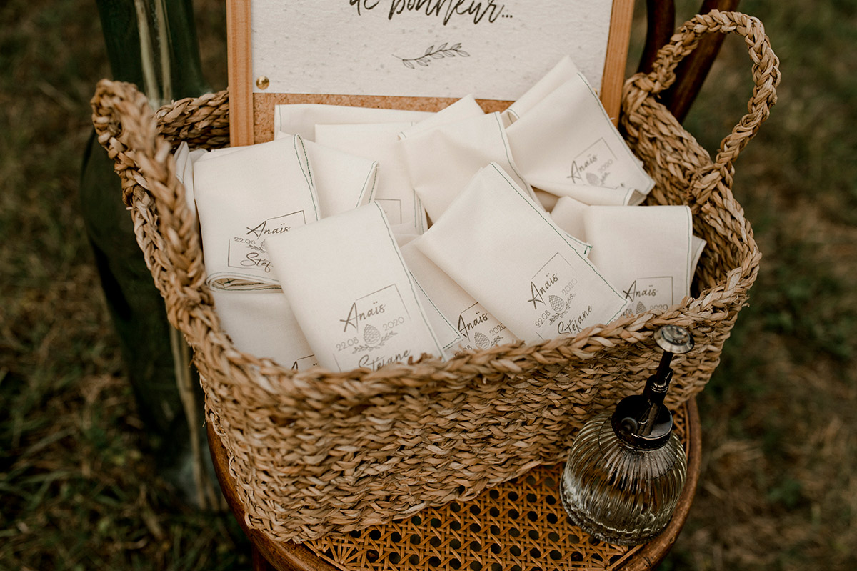 Mouchoirs en tissu personnalisés