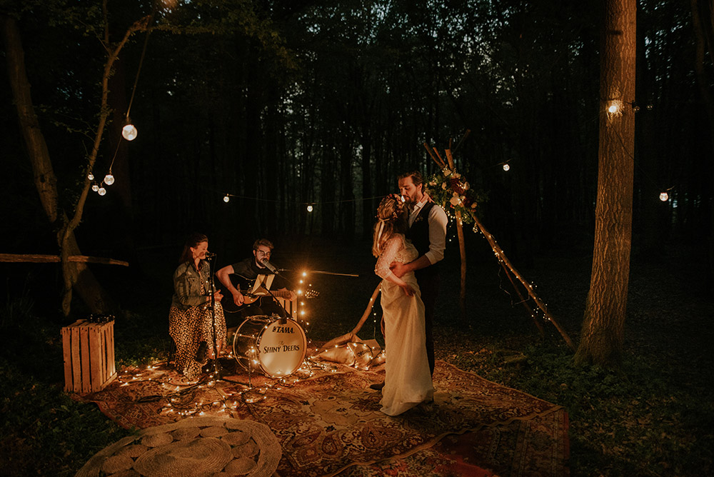 Soirée de mariage sous les étoiles