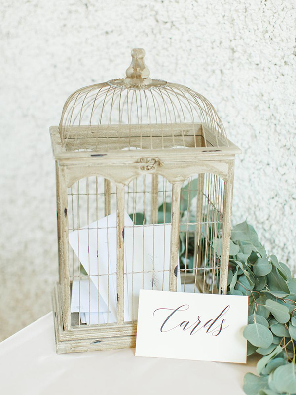 Urne cage à oiseaux