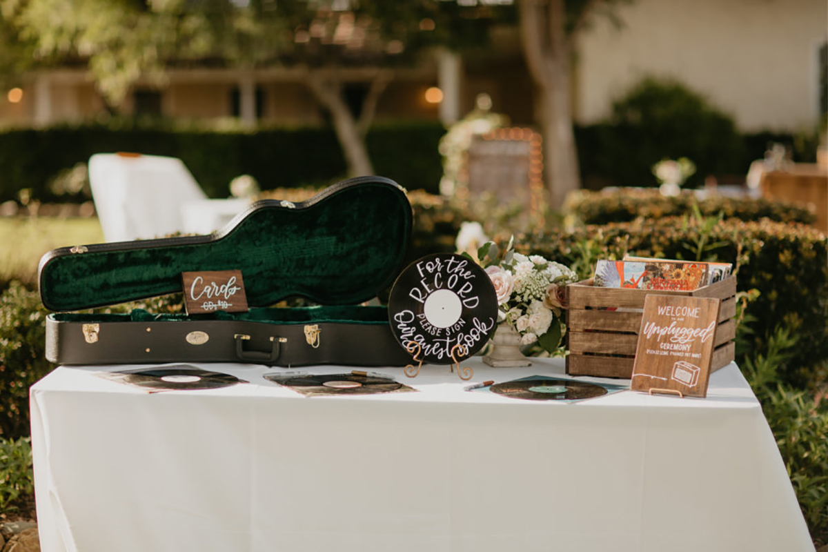 Urne de mariage étui à instrument
