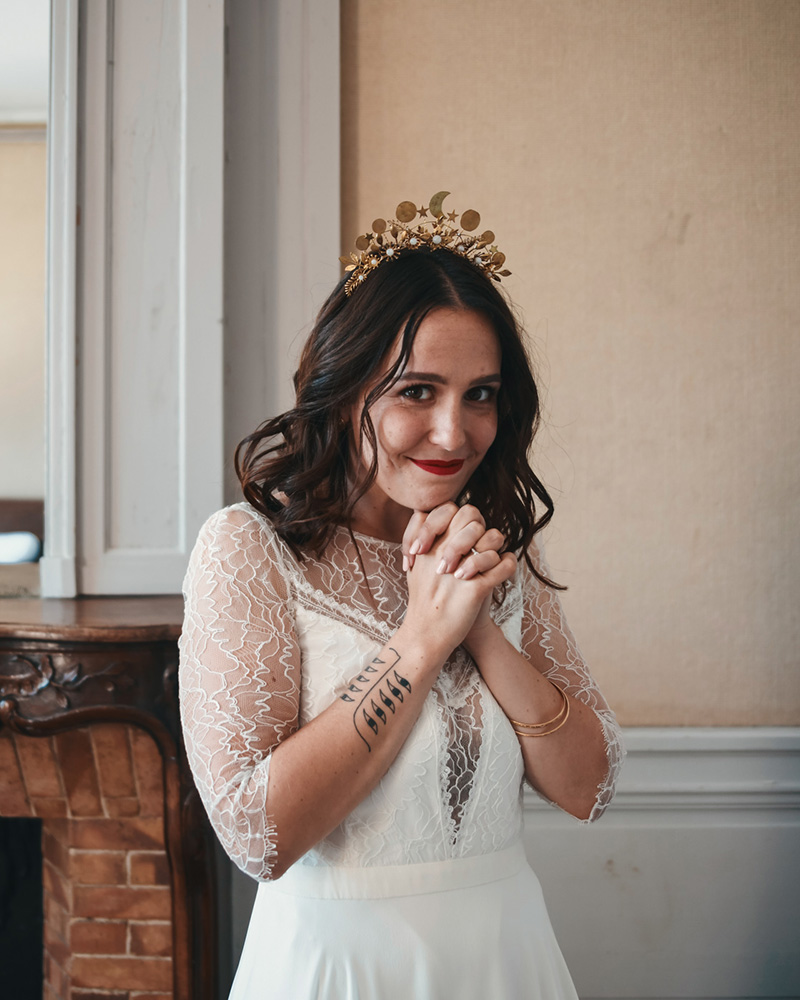 Maquillage mariée champêtre