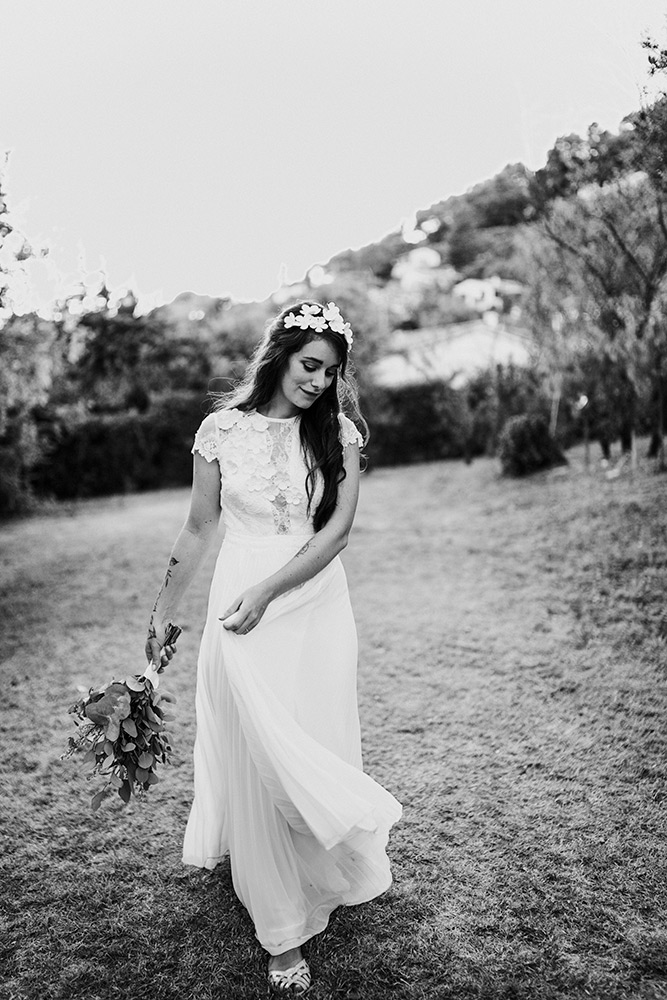 Robe de mariée fluide