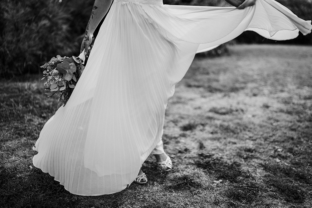 Soirée de mariage en extérieur