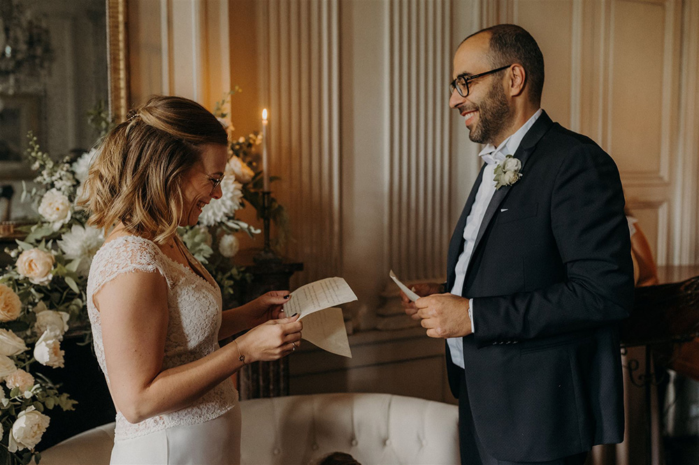 Échange de voeux de mariage