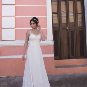 Robe bohème longue à bretelles fines