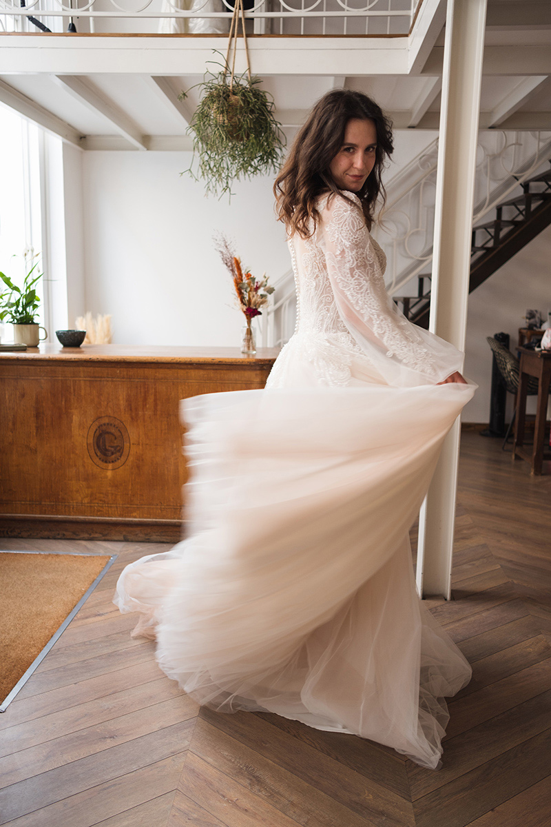 Robe mariée jupon en tulle