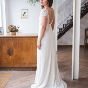 Robe de mariée dos nu en dentelle