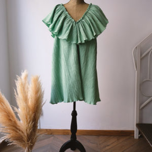 Robe cocktail verte