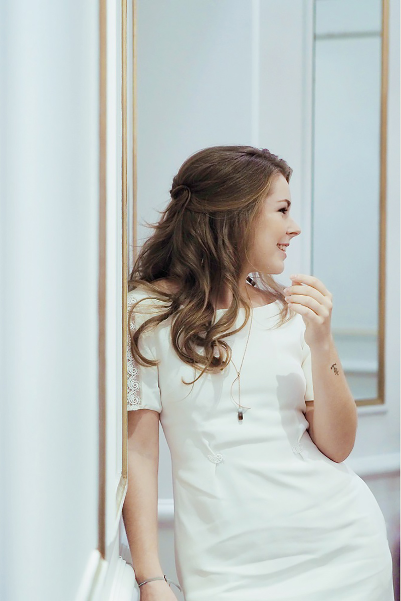 Robe de mariée courte simple