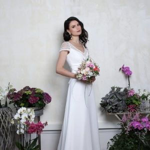 Robe de mariée longue champêtre