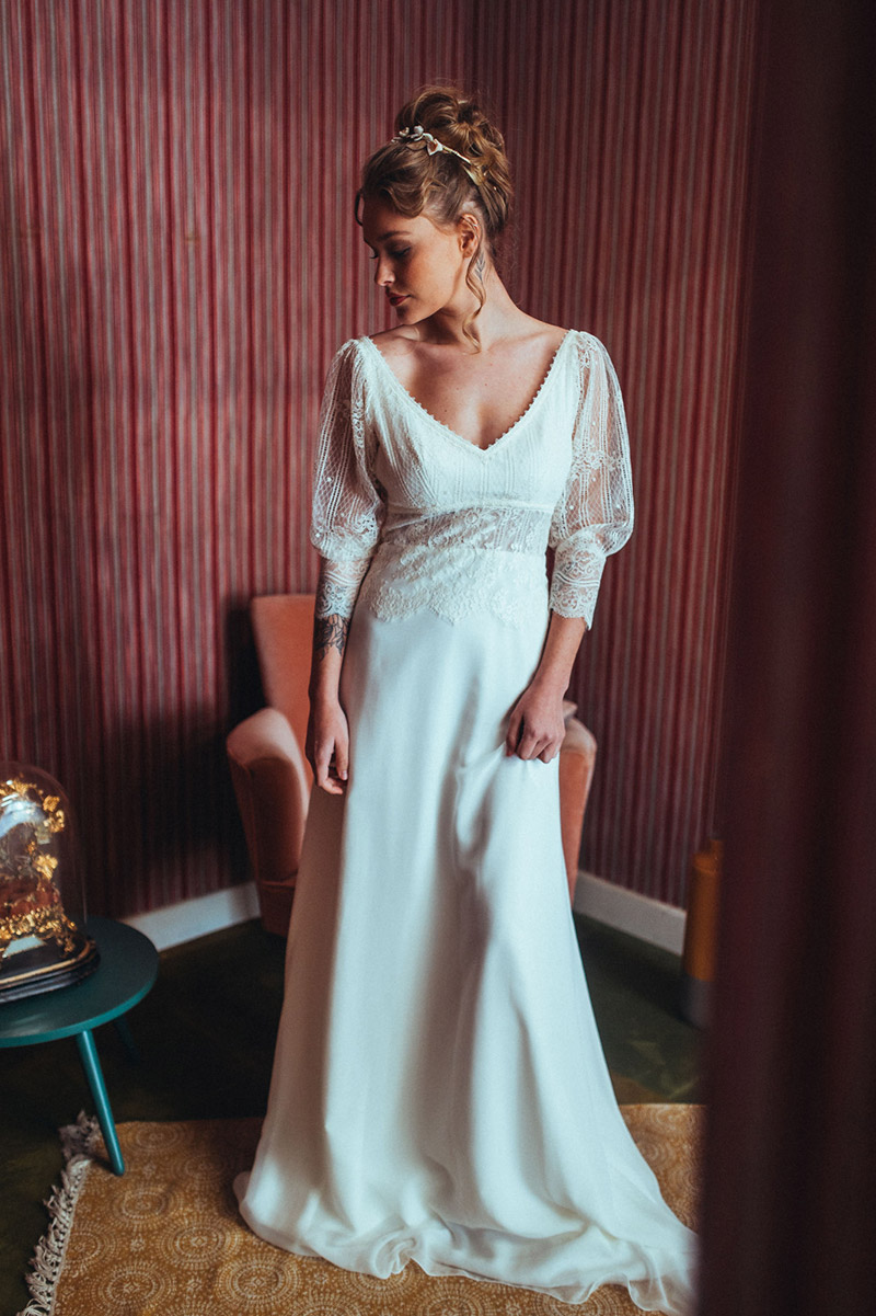 Robe mariée style retro