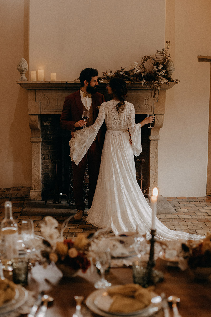 Robe de mariée bohème