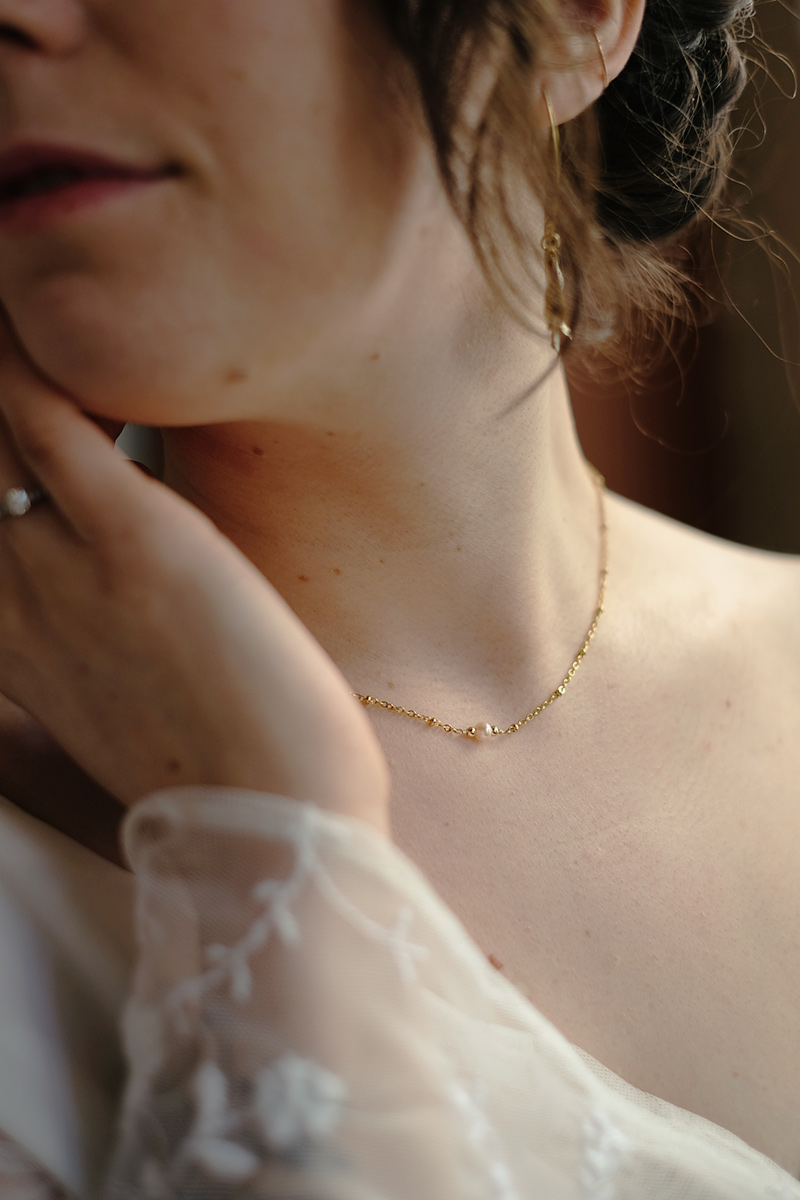 Collier de perles pour mariage
