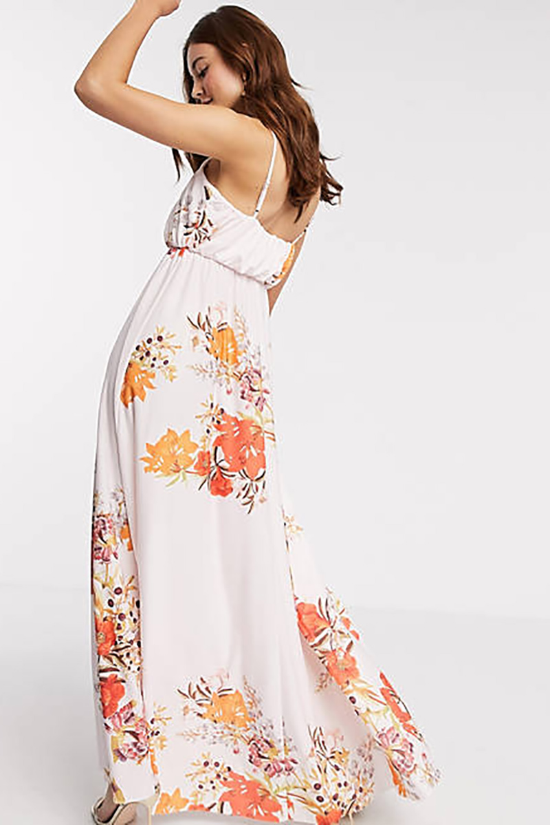 Tenue de cérémonie à fleurs pour mariage