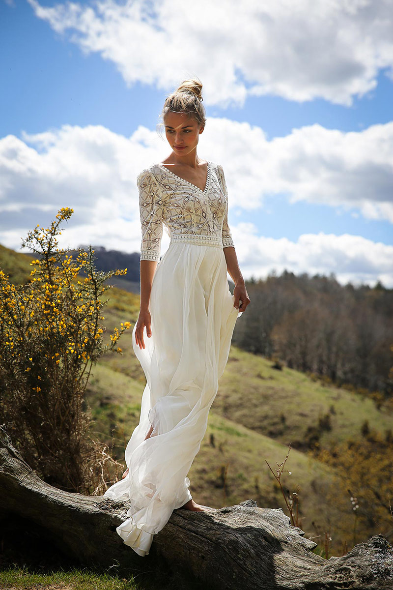 Robe de mariée bohème