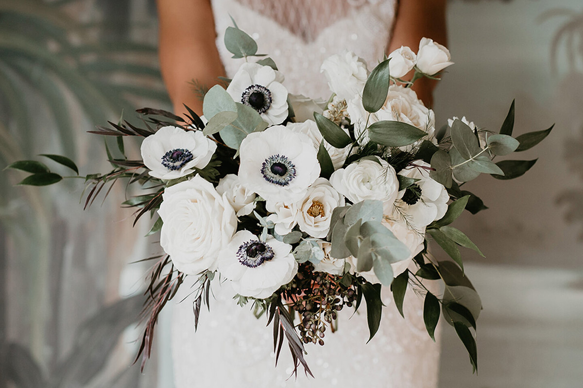 Bouquet de mariée d'hiver