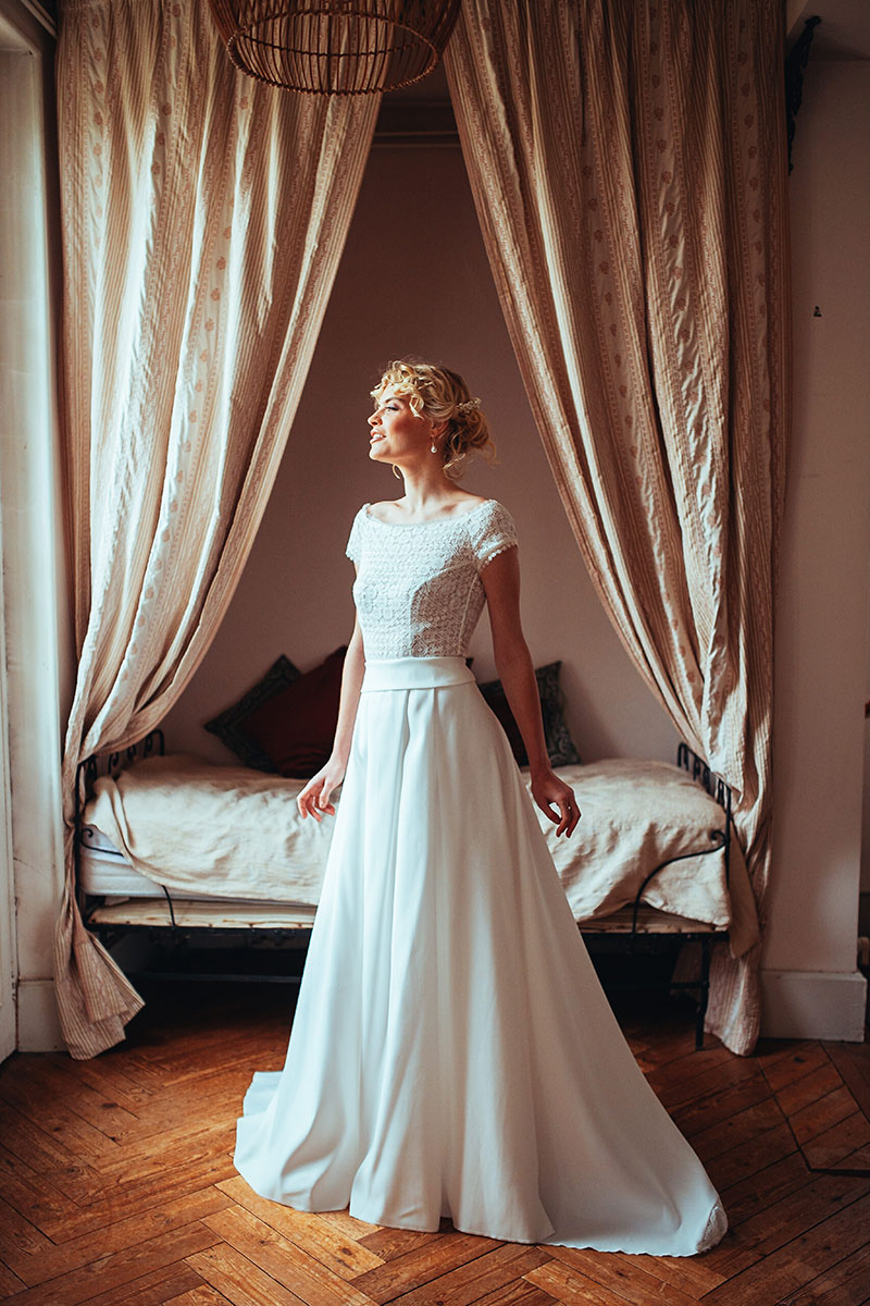 Robe de mariée simple et élégante