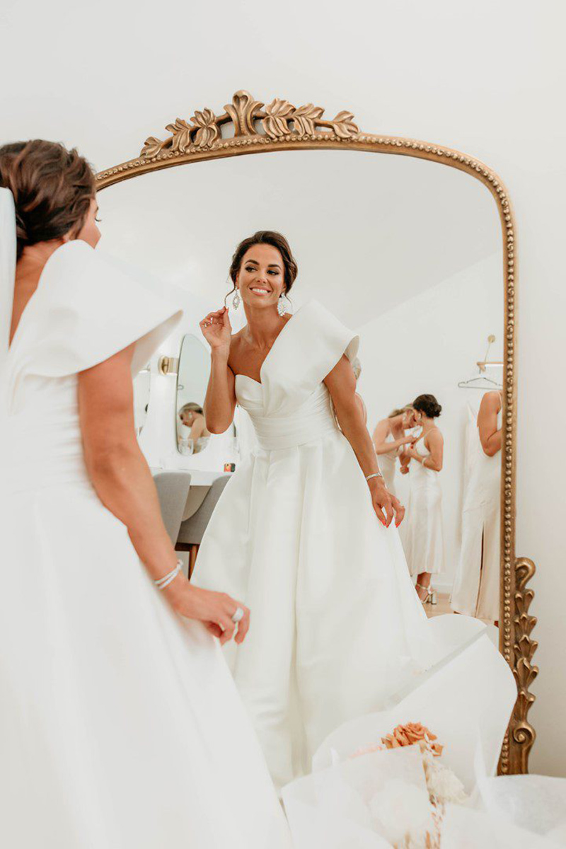 Robe de mariée en satin