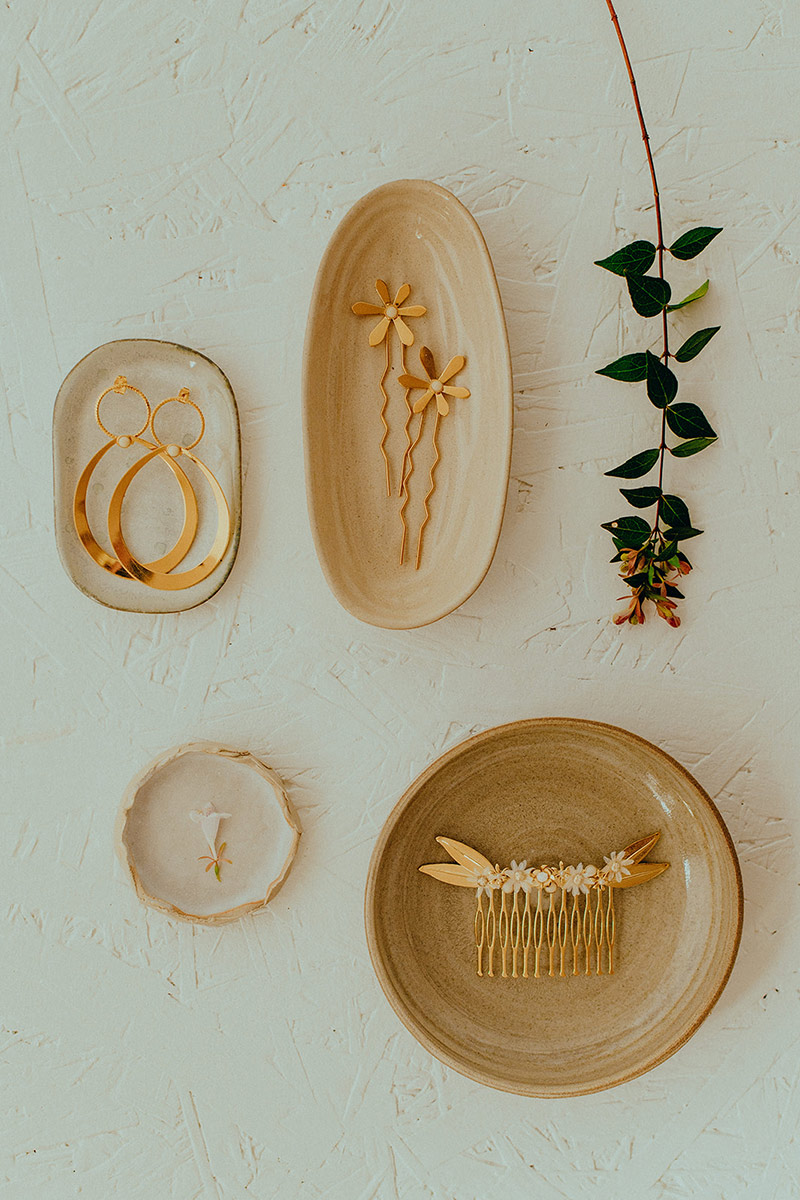 Bijoux de cheveux dorés