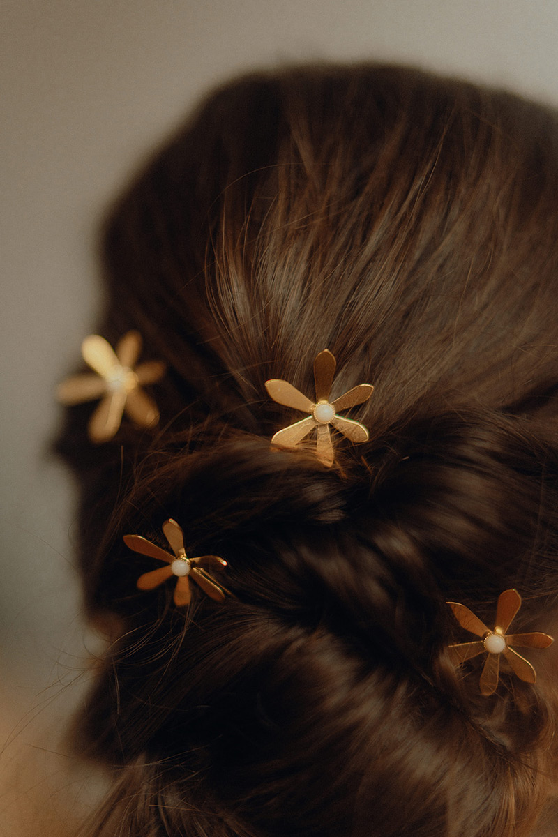 Pics à cheveux pour mariée