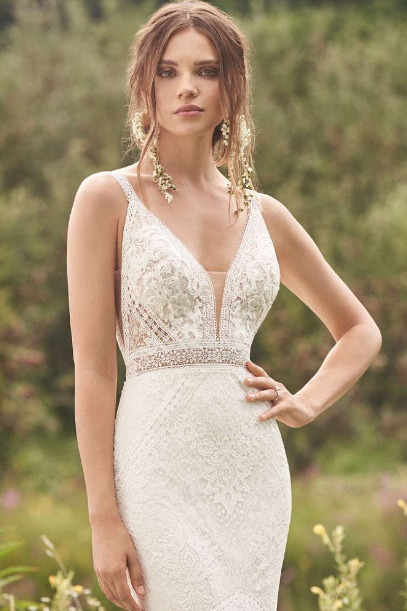 Robe en dentelle style boho