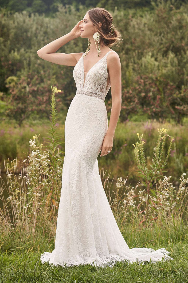 Robe sirène avec traine