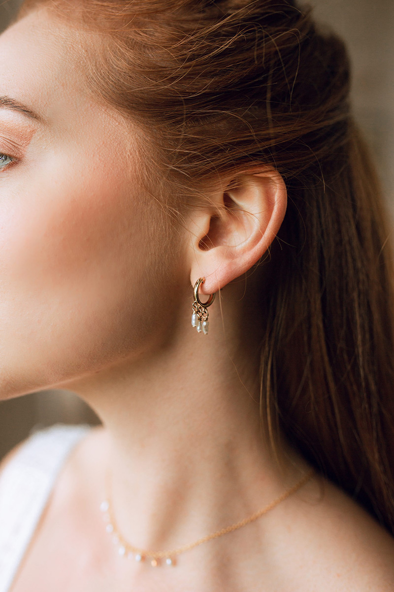 Boucles d'oreilles discrètes