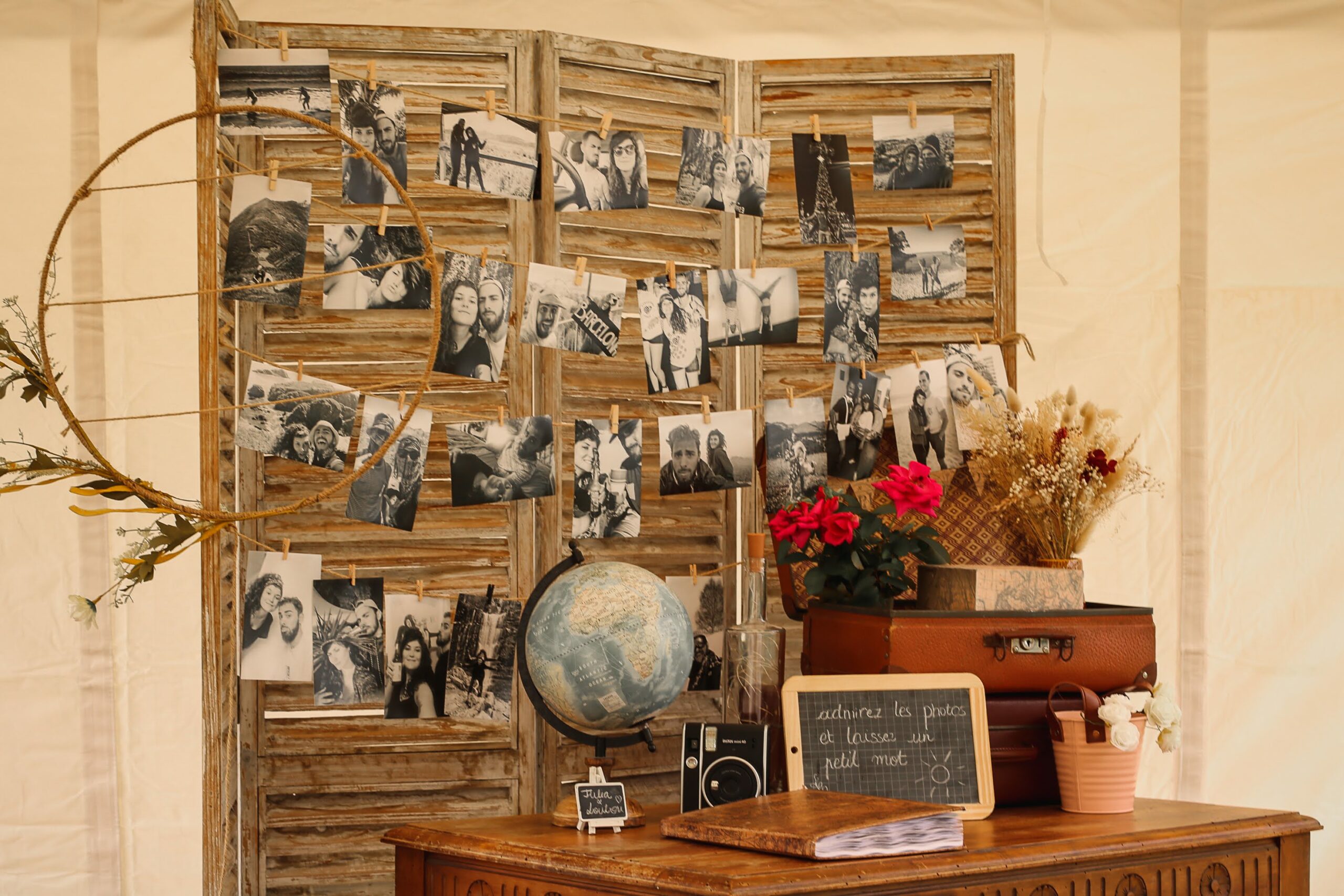 Décoration mur de photos