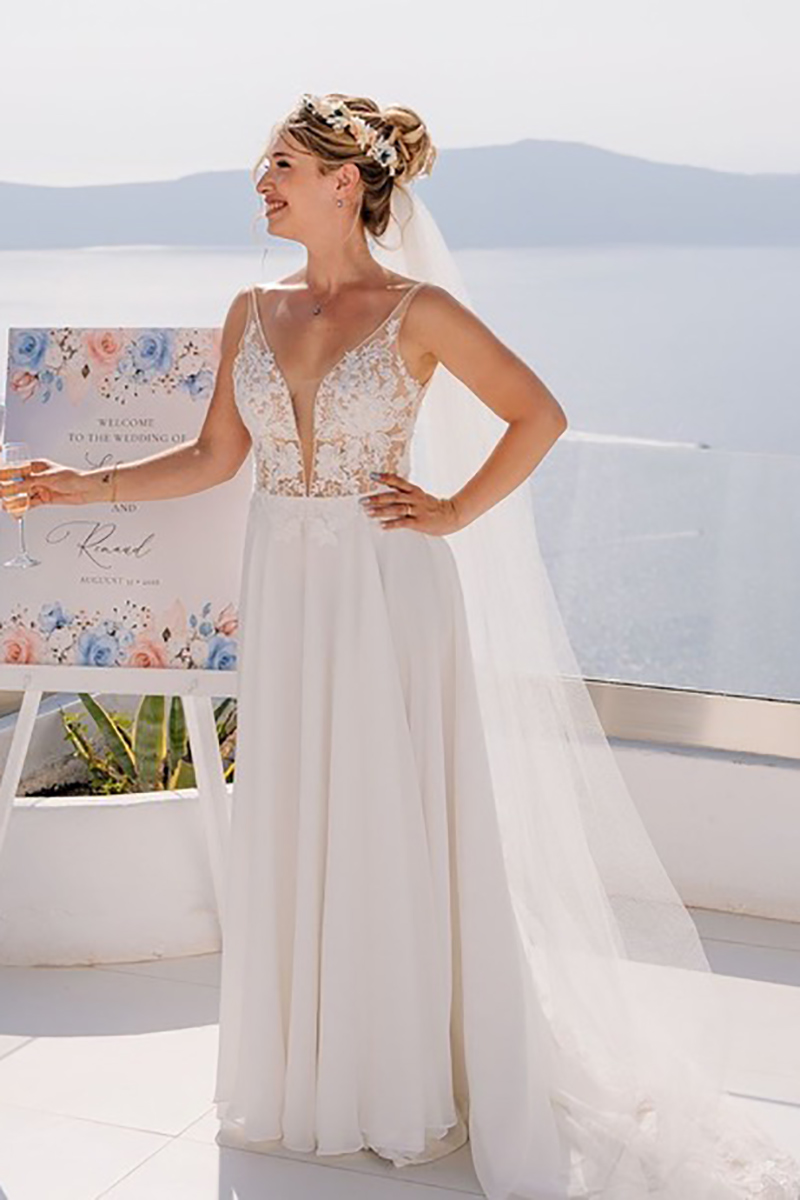 Robe de mariée pétillante et sexy
