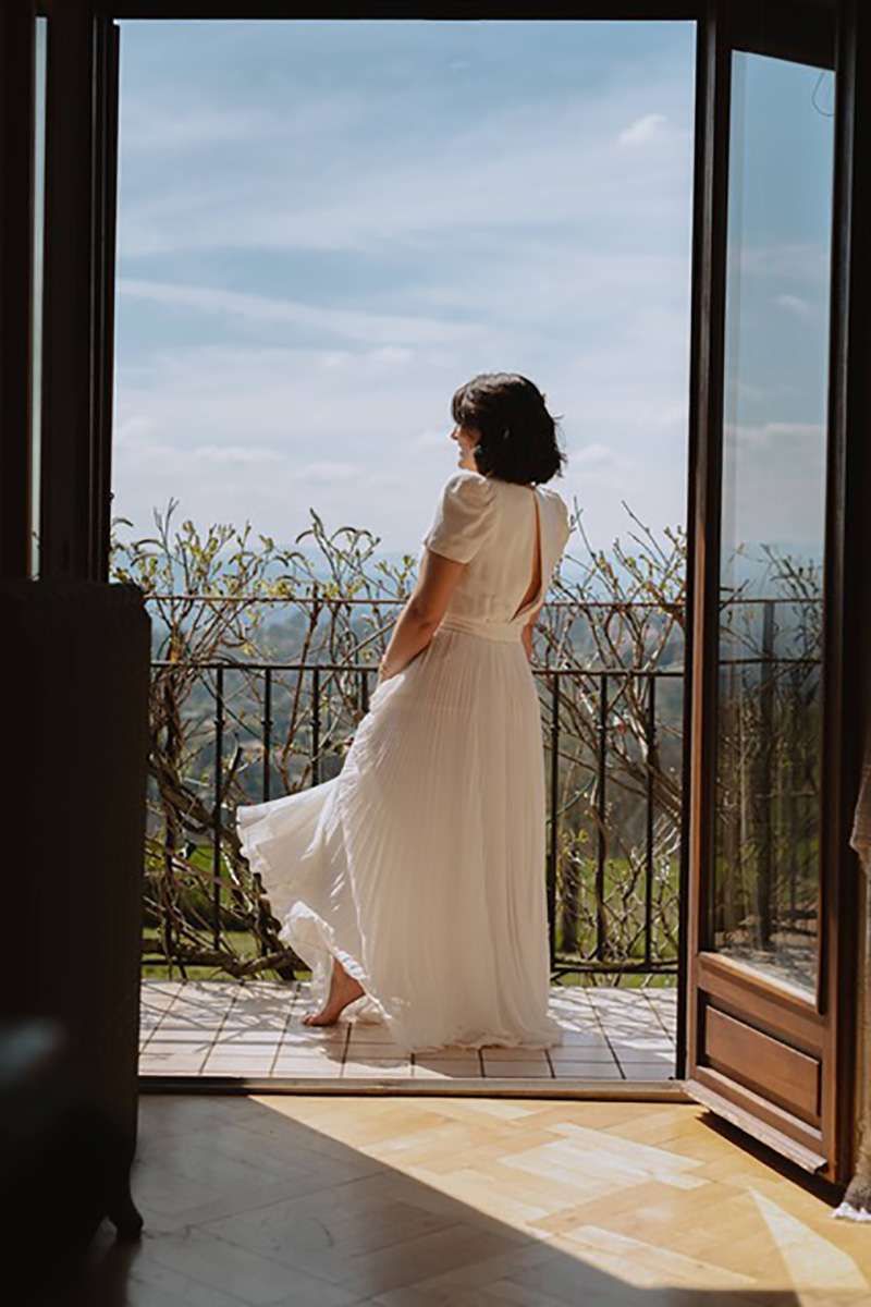Jupe longue plissée chic et boho