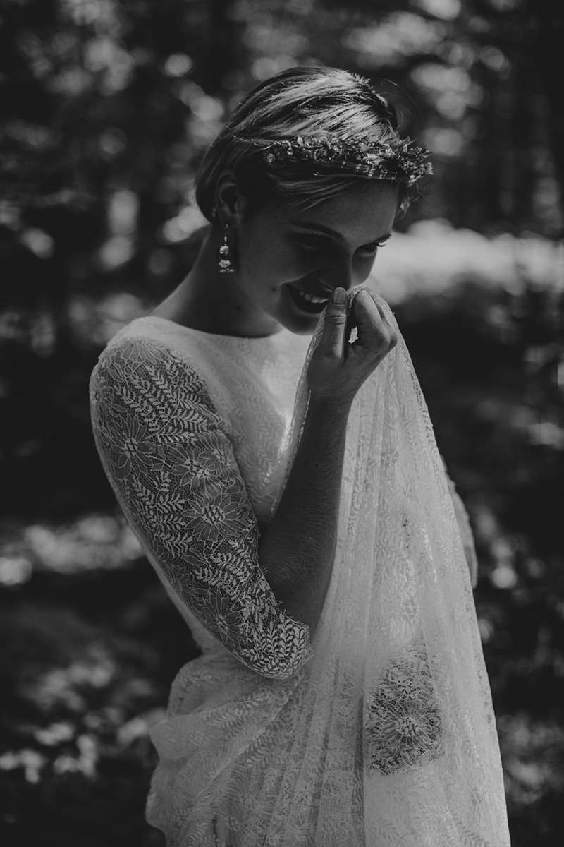 Robe de mariée en dentelle de Calais