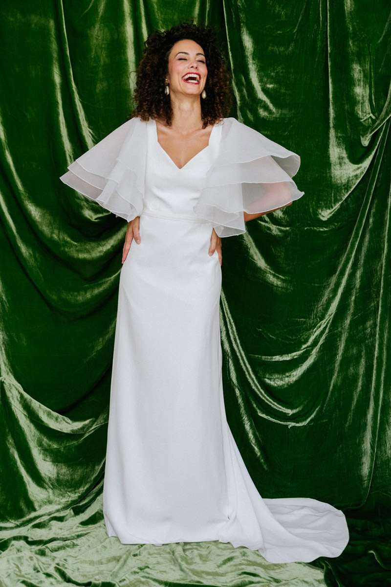 Robe de mariée de seconde main au showroom de La Sève