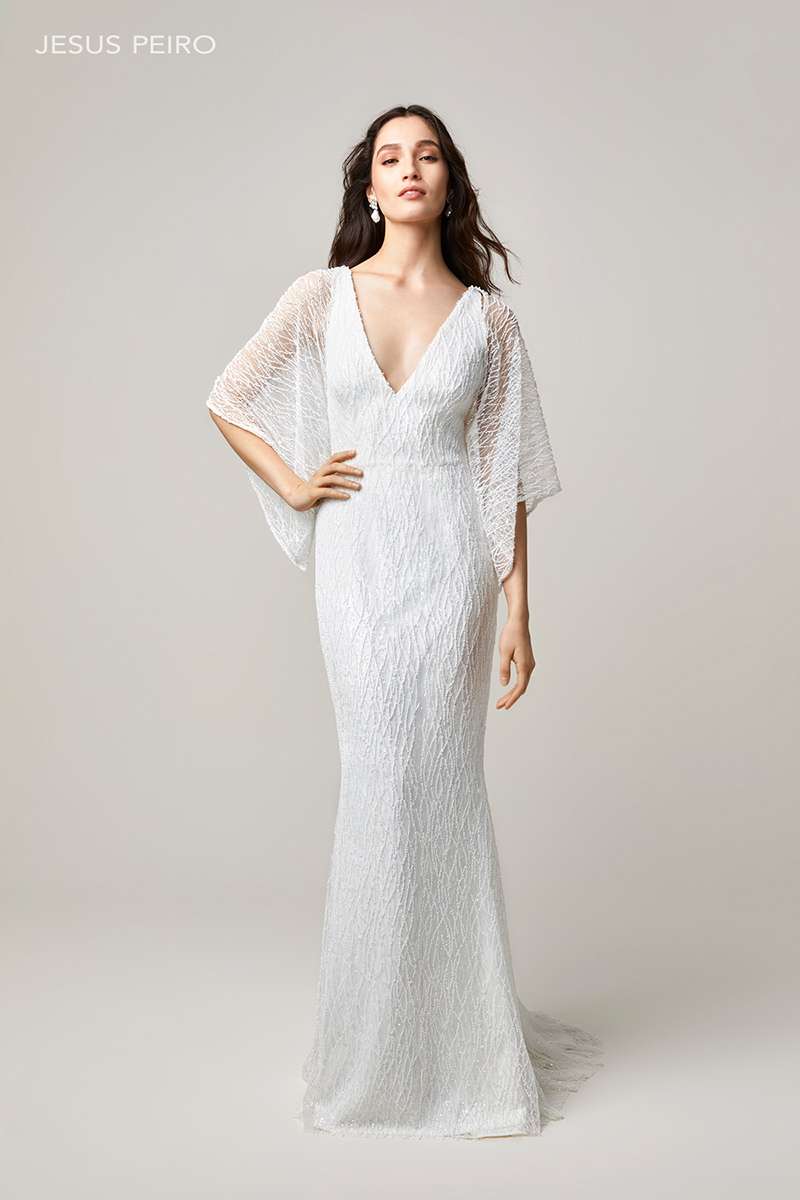 Robe sirène brodée