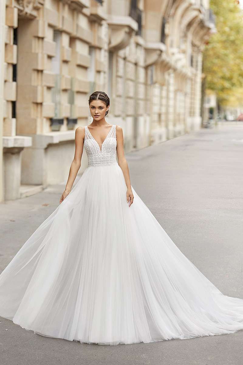 Robe de mariée de seconde main dans un style princesse