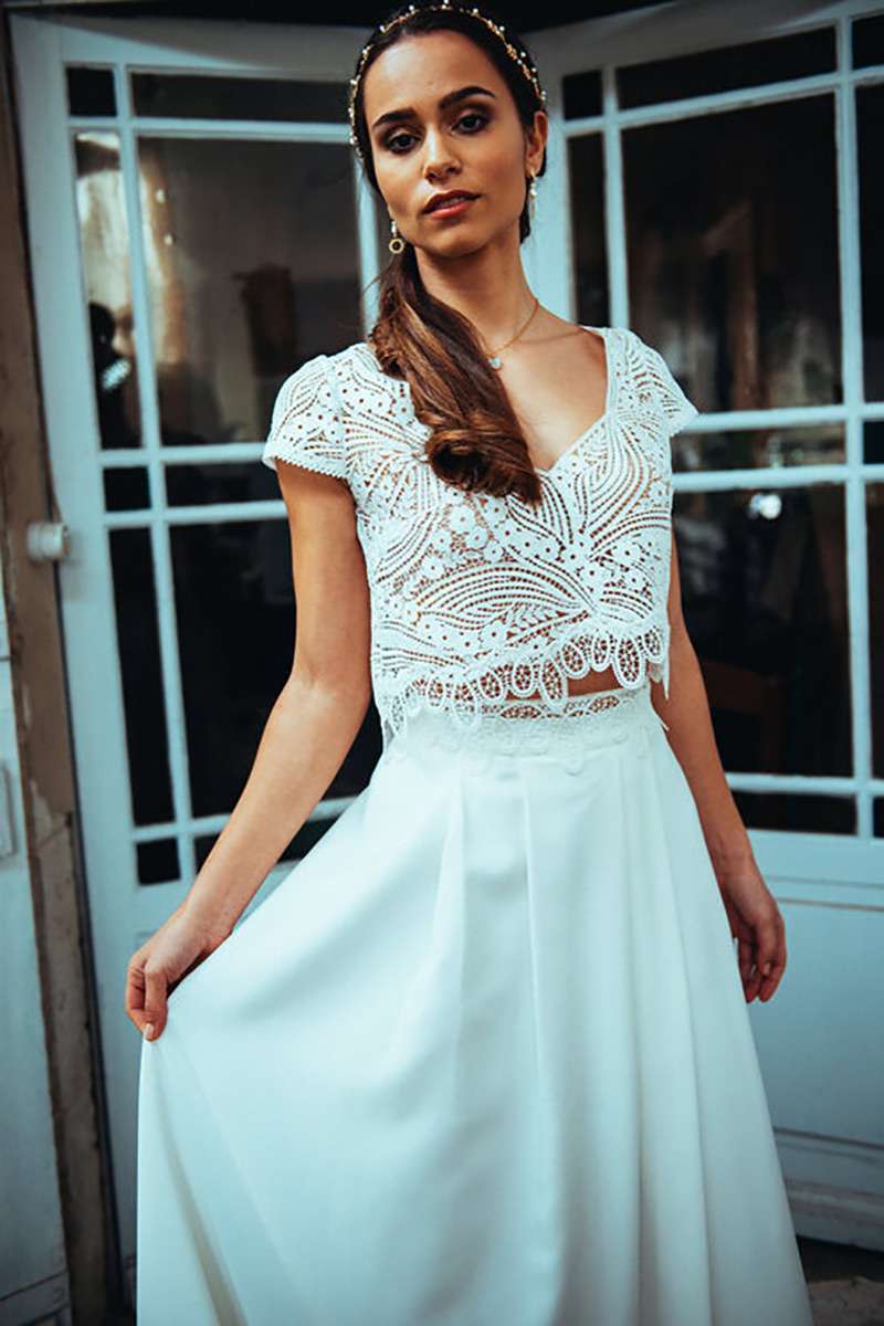 Top boho chic pour future mariée