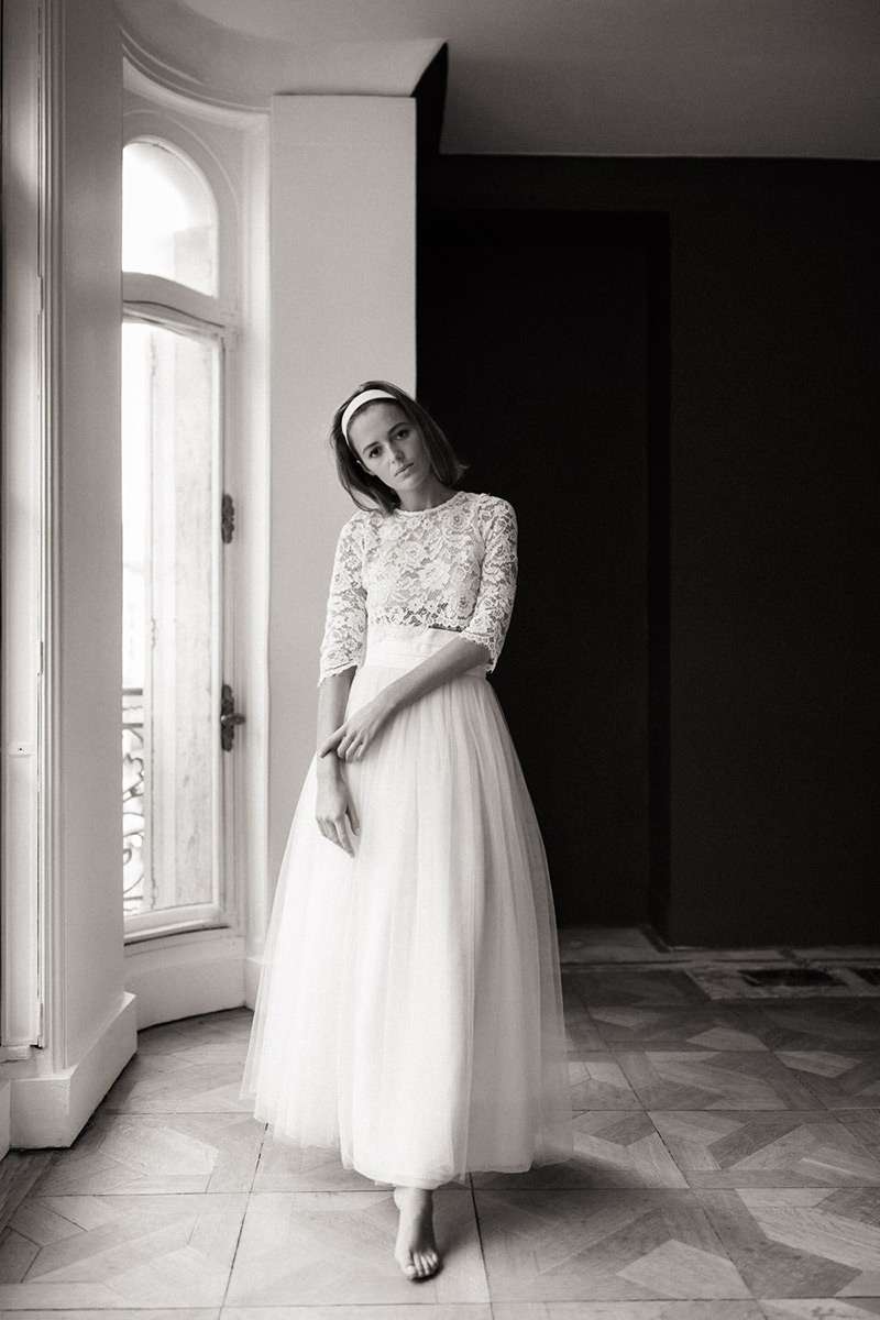 Ensemble jupe et top mariage