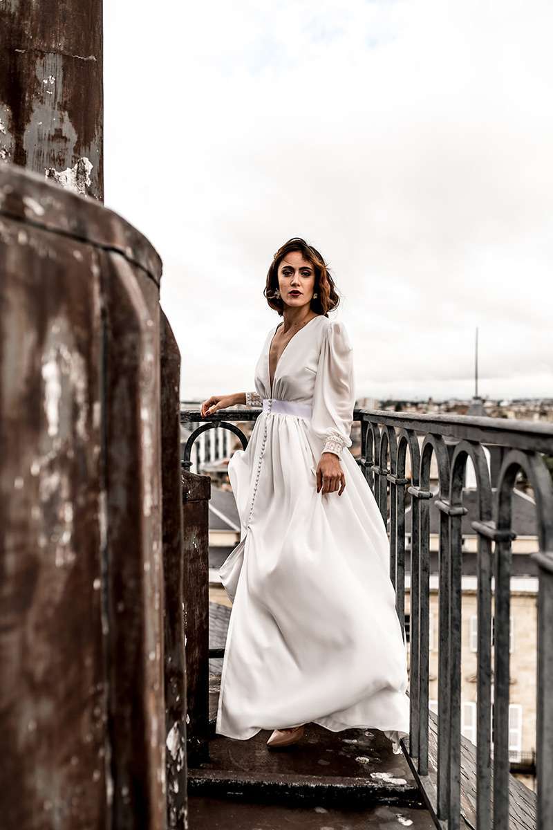 Robe de mariée minimaliste