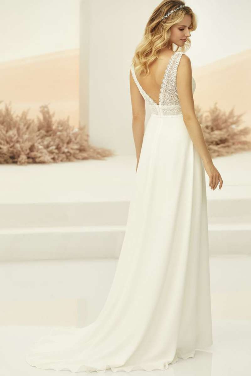 Robe de mariée bohème fluide